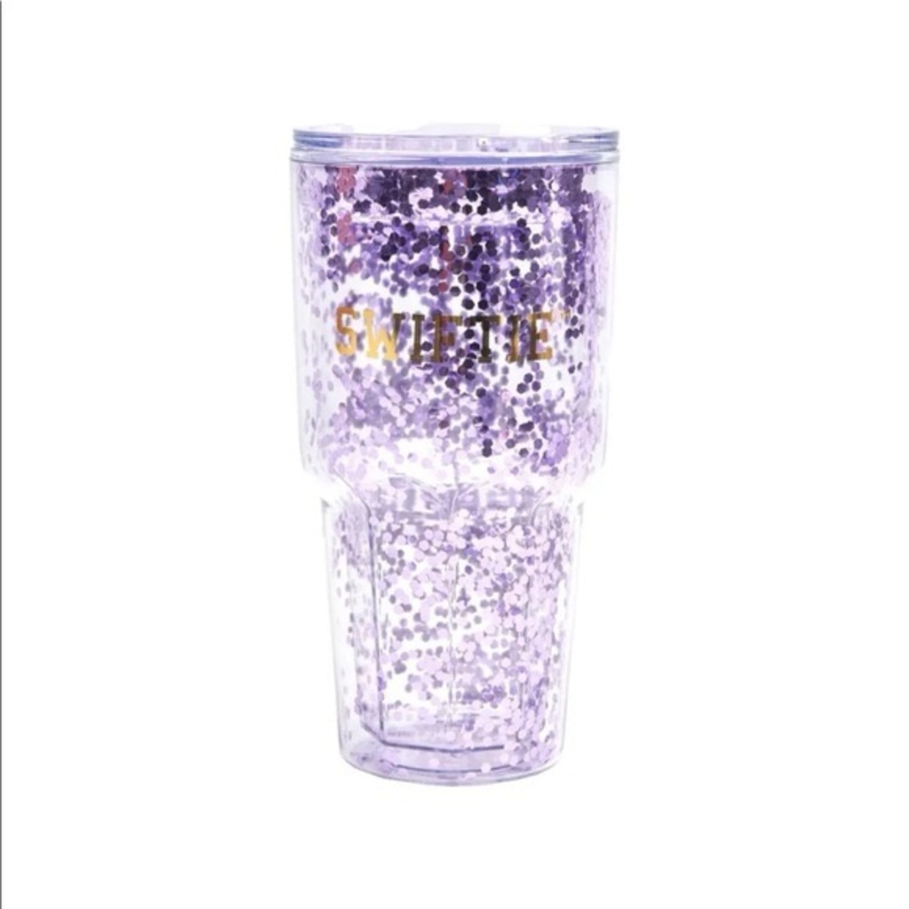 Purple Glitter Tumbler